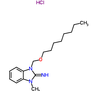 63659-00-7  (2E)-1-methyl-3-[(octyloxy)methyl]-1,3-dihydro-2H-benzimidazol-2-imine hydrochloride