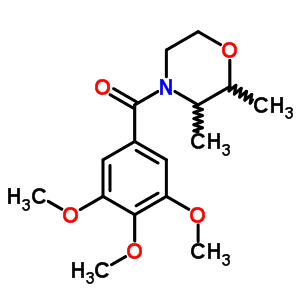 63868-63-3  2,3-διμεθυλο-4-[(3,4,5-τριμεθοξυφαινυλο)καρβονυλο]μορφολίνη·