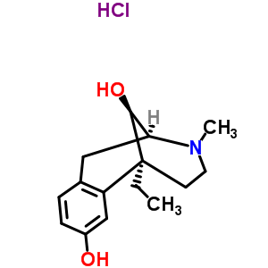 63869-42-1  (2S,6S,11R)-6-ethyl-3-methyl-1,2,3,4,5,6-hexahydro-2,6-methano-3-benzazocine-8,11-diol hydrochloride