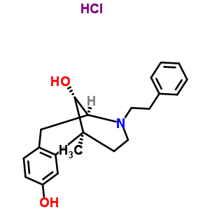 63869-44-3  (2S,6S,11S)-6-methyl-3-(2-phenylethyl)-1,2,3,4,5,6-hexahydro-2,6-methano-3-benzazocine-8,11-diol hydrochloride