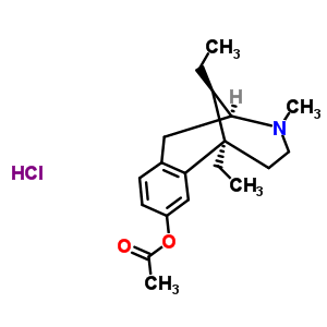 63869-52-3  (2S,6R,11R)-6,11-diethyl-3-methyl-1,2,3,4,5,6-hexahydro-2,6-methano-3-benzazocin-8-yl acetate hydrochloride