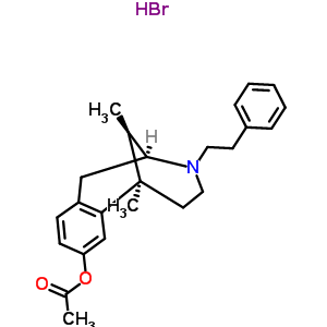 63870-13-3  (2S,6R,11R)-6,11-dimethyl-3-(2-phenylethyl)-1,2,3,4,5,6-hexahydro-2,6-methano-3-benzazocin-8-yl acetate hydrobromide