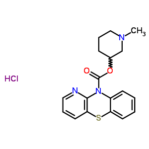 63885-85-8  1-methylpiperidin-3-yl 10H-pyrido[3,2-b][1,4]benzothiazine-10-carboxylate hydrochloride