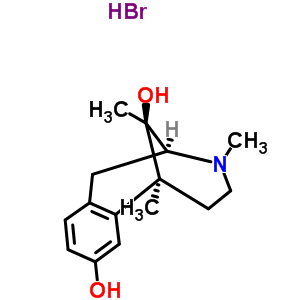 63903-55-9  (2S,6S,11R)-3,6,11-trimethyl-1,2,3,4,5,6-hexahydro-2,6-methano-3-benzazocine-8,11-diol hydrobromide