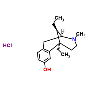 63903-62-8  (2S,6R,11R)-6,11-diethyl-3-methyl-1,2,3,4,5,6-hexahydro-2,6-methano-3-benzazocin-8-ol hydrochloride