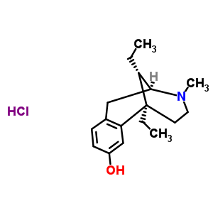 63903-63-9  (2S,6R,11S)-6,11-diethyl-3-methyl-1,2,3,4,5,6-hexahydro-2,6-methano-3-benzazocin-8-ol hydrochloride