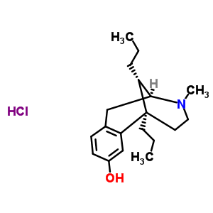 63903-70-8  (2S,6R,11S)-3-methyl-6,11-dipropyl-1,2,3,4,5,6-hexahydro-2,6-methano-3-benzazocin-8-ol hydrochloride