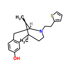 63903-72-0  (2S,6R,11R)-6,11-dimethyl-3-(2-thiophen-2-ylethyl)-1,2,3,4,5,6-hexahydro-2,6-methano-3-benzazocin-8-ol