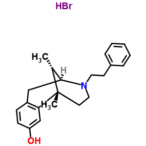 63903-74-2  (2S,6S,11S)-6,11-dimethyl-3-(2-phenylethyl)-1,2,3,4,5,6-hexahydro-2,6-methano-3-benzazocin-8-ol hydrobromide