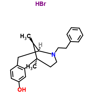 63903-75-3  (2S,6R,11R)-6,11-dimethyl-3-(2-phenylethyl)-1,2,3,4,5,6-hexahydro-2,6-methano-3-benzazocin-8-ol hydrobromide