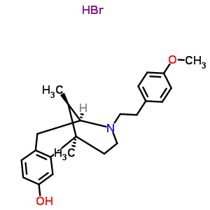 63903-77-5  (2S,6R,11R)-3-[2-(4-methoxyphenyl)ethyl]-6,11-dimethyl-1,2,3,4,5,6-hexahydro-2,6-methano-3-benzazocin-8-ol hydrobromide