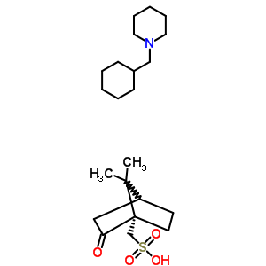 63916-54-1  [(1S)-7,7-dimethyl-2-oxobicyclo[2.2.1]hept-1-yl]methanesulfonic acid - 1-(cyclohexylmethyl)piperidine (1:1)