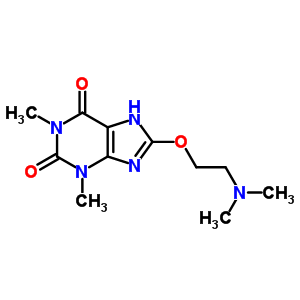63917-34-0  8-[2-(dimethylamino)ethoxy]-1,3-dimethyl-3,7-dihydro-1H-purine-2,6-dione