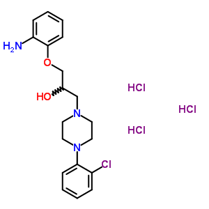 64511-62-2  1-(2-aminophenoxy)-3-[4-(2-chlorophenyl)piperazin-1-yl]propan-2-ol trihydrochloride