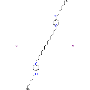64690-16-0  1,1'-tetradecane-1,14-diylbis[4-(hexylamino)pyridinium] dichloride