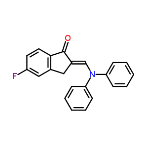 65201-41-4  (2E)-2-[(diphenylamino)methylidene]-5-fluoro-2,3-dihydro-1H-inden-1-one