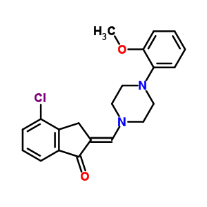 65201-48-1  (2E)-4-chloro-2-{[4-(2-methoxyphenyl)piperazin-1-yl]methylidene}-2,3-dihydro-1H-inden-1-one