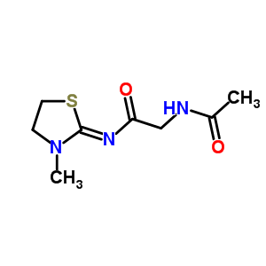 65400-81-9  (Z)-N~2~-acetyl-N-(3-methyl-1,3-thiazolidin-2-ylidene)glycinamide