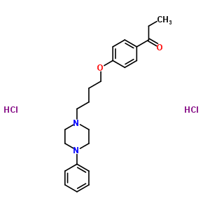 65976-26-3  1-{4-[4-(4-phenylpiperazin-1-yl)butoxy]phenyl}propan-1-one dihydrochloride