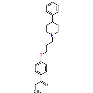 65976-30-9  1-{4-[3-(4-phenylpiperidin-1-yl)propoxy]phenyl}propan-1-one