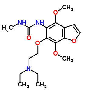 66202-99-1  1-{6-[2-(diethylamino)ethoxy]-4,7-dimethoxy-1-benzofuran-5-yl}-3-methylurea