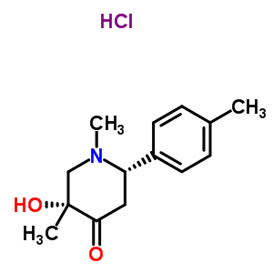 66439-89-2  (2S,5R)-5-hydroxy-1,5-dimethyl-2-(4-methylphenyl)piperidin-4-one hydrochloride