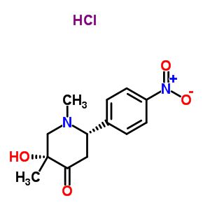 66439-98-3  (2S,5R)-5-hydroxy-1,5-dimethyl-2-(4-nitrophenyl)piperidin-4-one hydrochloride