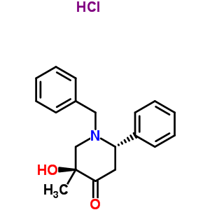 66439-99-4  (2S,5S)-1-benzyl-5-hydroxy-5-methyl-2-phenylpiperidin-4-one hydrochloride