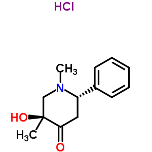 66440-03-7  (2S,5S)-5-hydroxy-1,5-dimethyl-2-phenylpiperidin-4-one hydrochloride