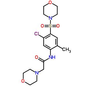 66647-76-5  N-[5-chloro-2-methyl-4-(morpholin-4-ylsulfonyl)phenyl]-2-morpholin-4-ylacetamide