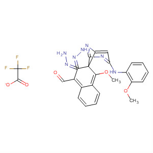 620976-78-5  1-Naphthalenecarboxaldehyde, 4-methoxy-,[6-[(2-methoxyphenyl)amino]-2,4-pyrimidinediyl]dihydrazone,mono(trifluoroacetate)