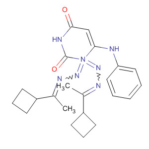 620977-09-5  2,4(1H,3H)-Pyrimidinedione, 6-(phenylamino)-,bis[(1-cyclobutylethylidene)hydrazone]