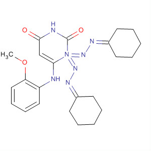 620977-21-1  2,4(1H,3H)-Pyrimidinedione, 6-[(2-methoxyphenyl)amino]-,bis(cyclohexylidenehydrazone)