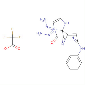 620977-37-9  1H-Imidazole-1-carboxaldehyde,[6-(phenylamino)-2,4-pyrimidinediyl]dihydrazone, mono(trifluoroacetate)