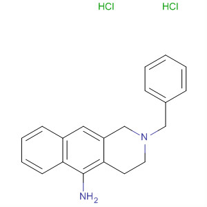 62100-62-3  Benz[g]isoquinolin-5-amine, 1,2,3,4-tetrahydro-2-(phenylmethyl)-,dihydrochloride