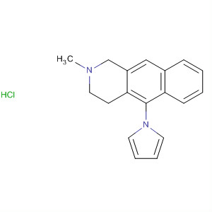 62100-68-9  Benz[g]isoquinoline, 1,2,3,4-tetrahydro-2-methyl-5-(1H-pyrrol-1-yl)-,monohydrochloride