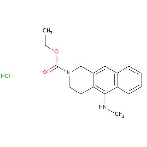 62100-75-8  Benz[g]isoquinoline-2(1H)-carboxylic acid,3,4-dihydro-5-(methylamino)-, ethyl ester, monohydrochloride