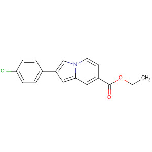 62103-40-6  7-Indolizinecarboxylic acid, 2-(4-chlorophenyl)-, ethyl ester