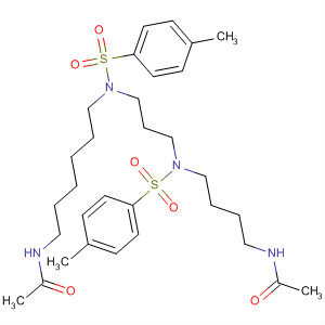 62110-14-9  Acetamide,N-[6-[[3-[[4-(acetylamino)butyl][(4-methylphenyl)sulfonyl]amino]propyl][(4-methylphenyl)sulfonyl]amino]hexyl]-