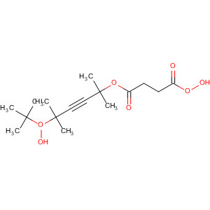 62129-03-7  Propaneperoxoic acid, 3-carboxy-,1-[4-[(1,1-dimethylethyl)dioxy]-1,1,4-trimethyl-2-pentynyl] ester