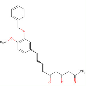 62135-91-5  7,9-Decadiene-2,4,6-trione, 10-[4-methoxy-3-(phenylmethoxy)phenyl]-