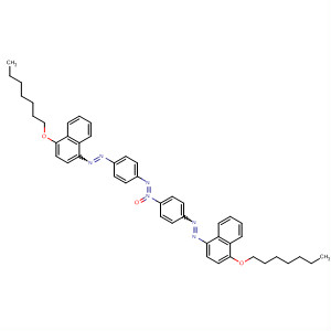 62143-21-9  Diazene, bis[4-[[4-(heptyloxy)-1-naphthalenyl]azo]phenyl]-, 1-oxide