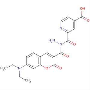 62143-32-2  4-Pyridinecarboxylic acid,2-[[7-(diethylamino)-2-oxo-2H-1-benzopyran-3-yl]carbonyl]hydrazide