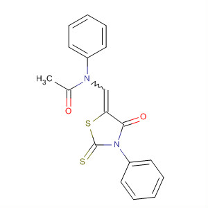 62148-34-9  Acetamide,N-[(4-oxo-3-phenyl-2-thioxo-5-thiazolidinylidene)methyl]-N-phenyl-