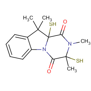 62150-13-4  Pyrazino[1,2-a]indole-1,4-dione,2,3,10,10a-tetrahydro-3,10a-dimercapto-2,3,10,10-tetramethyl-