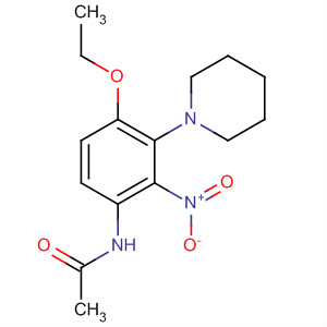 62153-31-5  Acetamide, N-[4-ethoxy-2-nitro-3-(1-piperidinyl)phenyl]-