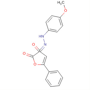 62160-49-0  2,3-Furandione, 5-phenyl-, 3-[(4-methoxyphenyl)hydrazone]