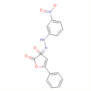 62160-57-0  2,3-Furandione, 5-phenyl-, 3-[(3-nitrophenyl)hydrazone]