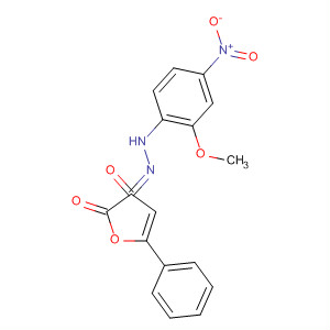 62160-70-7  2,3-Furandione, 5-phenyl-, 3-[(2-methoxy-4-nitrophenyl)hydrazone]