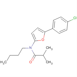62187-66-0  Propanamide, N-butyl-N-[5-(4-chlorophenyl)-2-furanyl]-2-methyl-